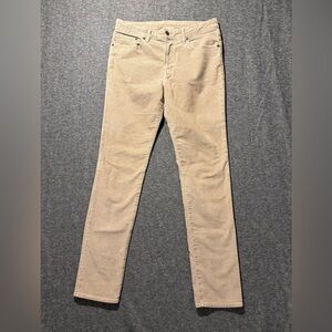 American Eagle Corduroy Khaki Pants mens 34x34 beige tan Slim Fit stretch nice!